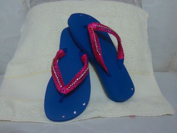 Havaianas Azul / Rosa / Prata